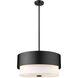 Counterpoint 3 Light 18 inch Matte Black Pendant Ceiling Light
