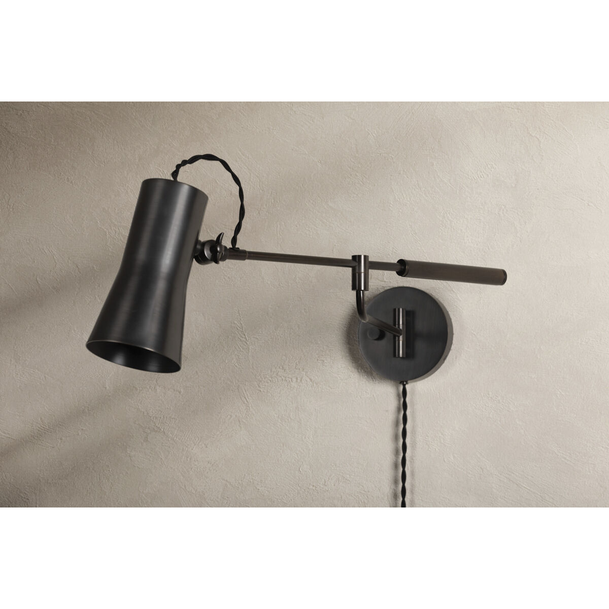 Novel 1 Light 4.75 inch Bronze Plug-in Sconce Wall Light