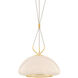 Baudette 1 Light 18 inch Aged Brass Pendant Ceiling Light