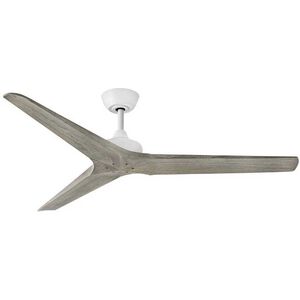 Chisel 60 inch Matte White with Weathered Wood Blades Fan