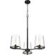 Callista 3 Light 28 inch Matte Black Chandelier Ceiling Light