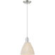 Downtown Urban Natural Ballston Dome 1 Light 7.5 inch Brushed Satin Nickel Mini Pendant Ceiling Light