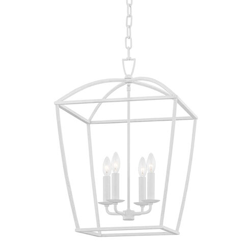 Bryant 4 Light 17 inch White Plaster Pendant Ceiling Light