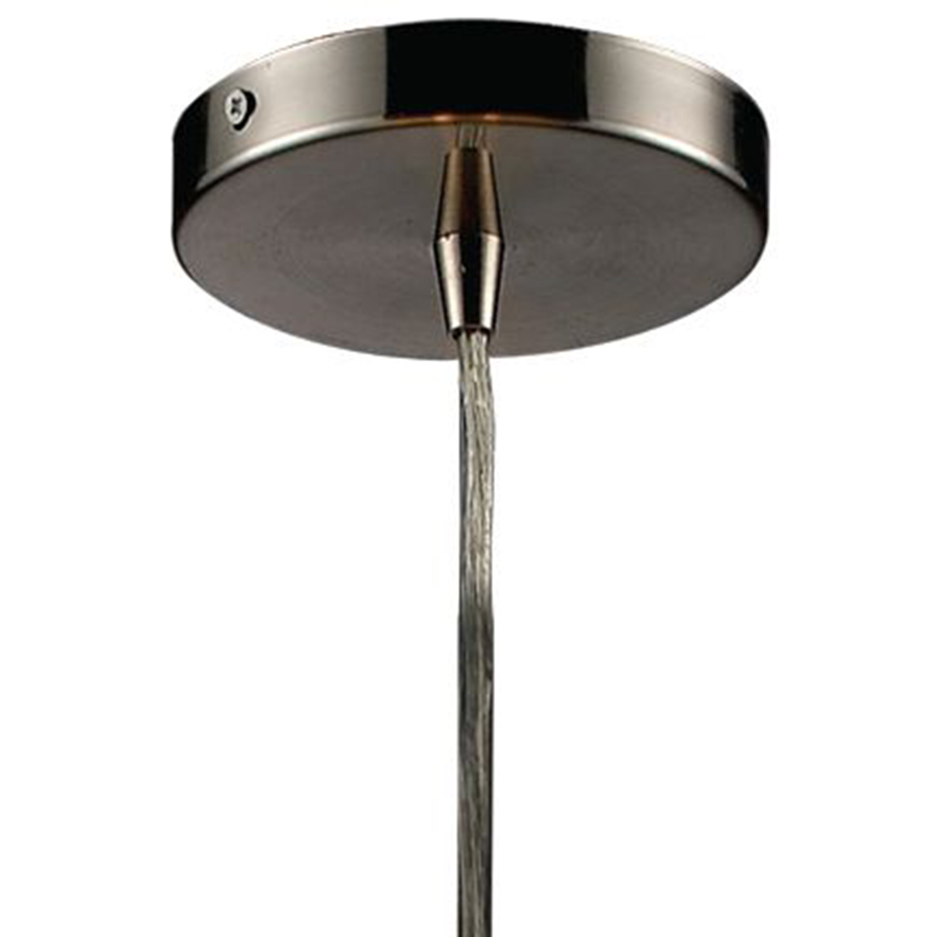 Fabric Cylinders 4 Light 12 inch Satin Nickel Pendant Ceiling Light
