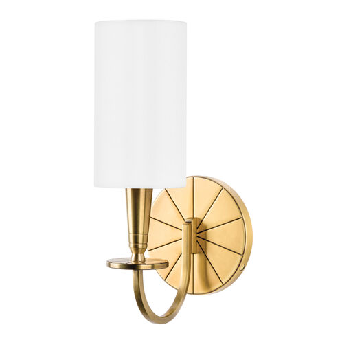 Mason 1 Light 5 inch Aged Brass Wall Sconce Wall Light