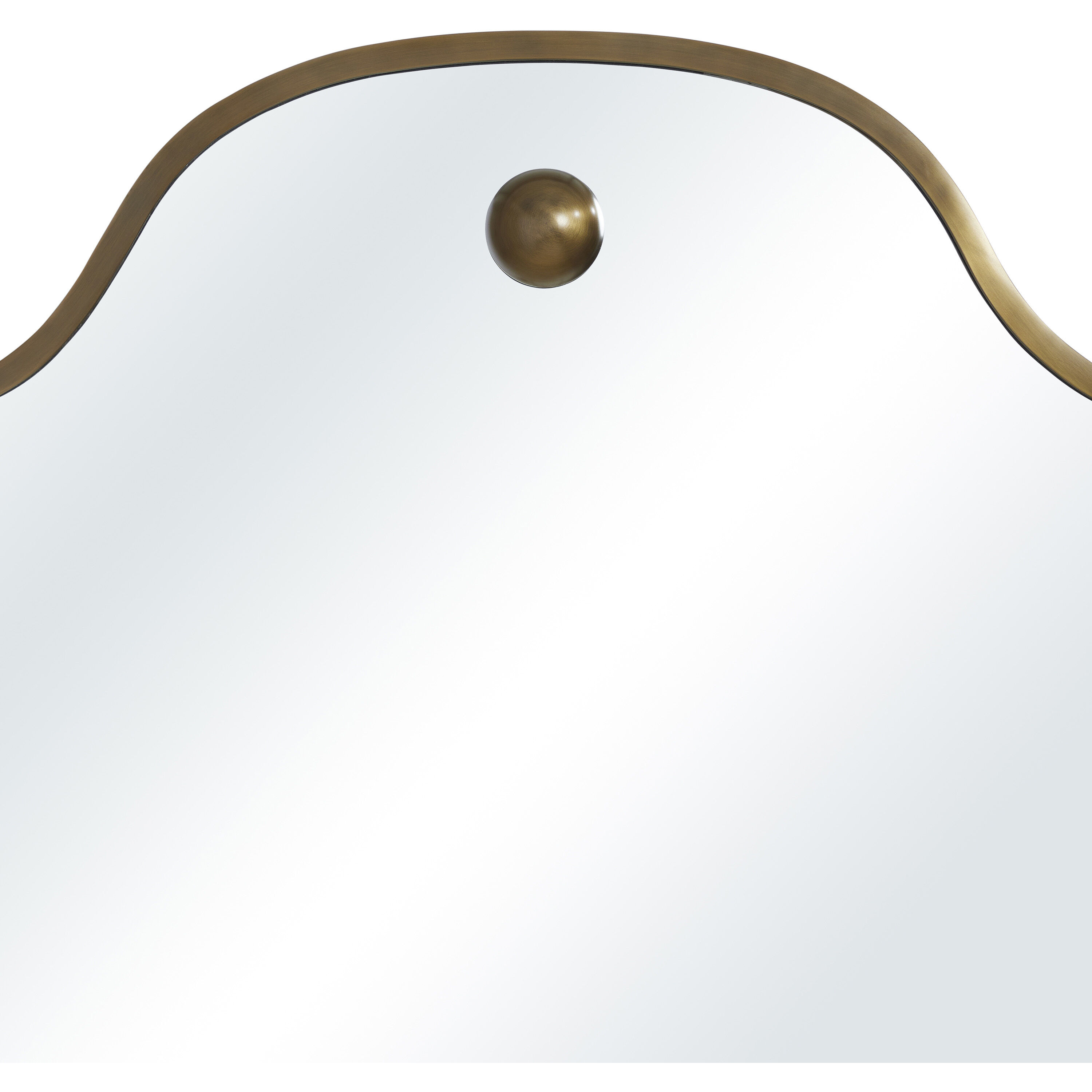 Elodie 40 X 25.75 inch Dark Antique Brushed Brass Wall Mirror