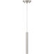 Forest LED 4.75 inch Brushed Nickel Pendant Ceiling Light in Brushed Nickel Steel