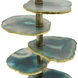 Agate 29.5 inch 40 watt Green and White Table Lamp Portable Light in Green/White