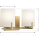 Mirelle 2 Light 16 inch Legacy Brass Vanity Wall Light