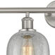 Edison Belfast 4 Light 33 inch Brushed Satin Nickel Bath Vanity Light Wall Light in Clear Crackle Glass