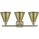 Ballston Cone LED 28 inch Antique Brass Bath Vanity Light Wall Light