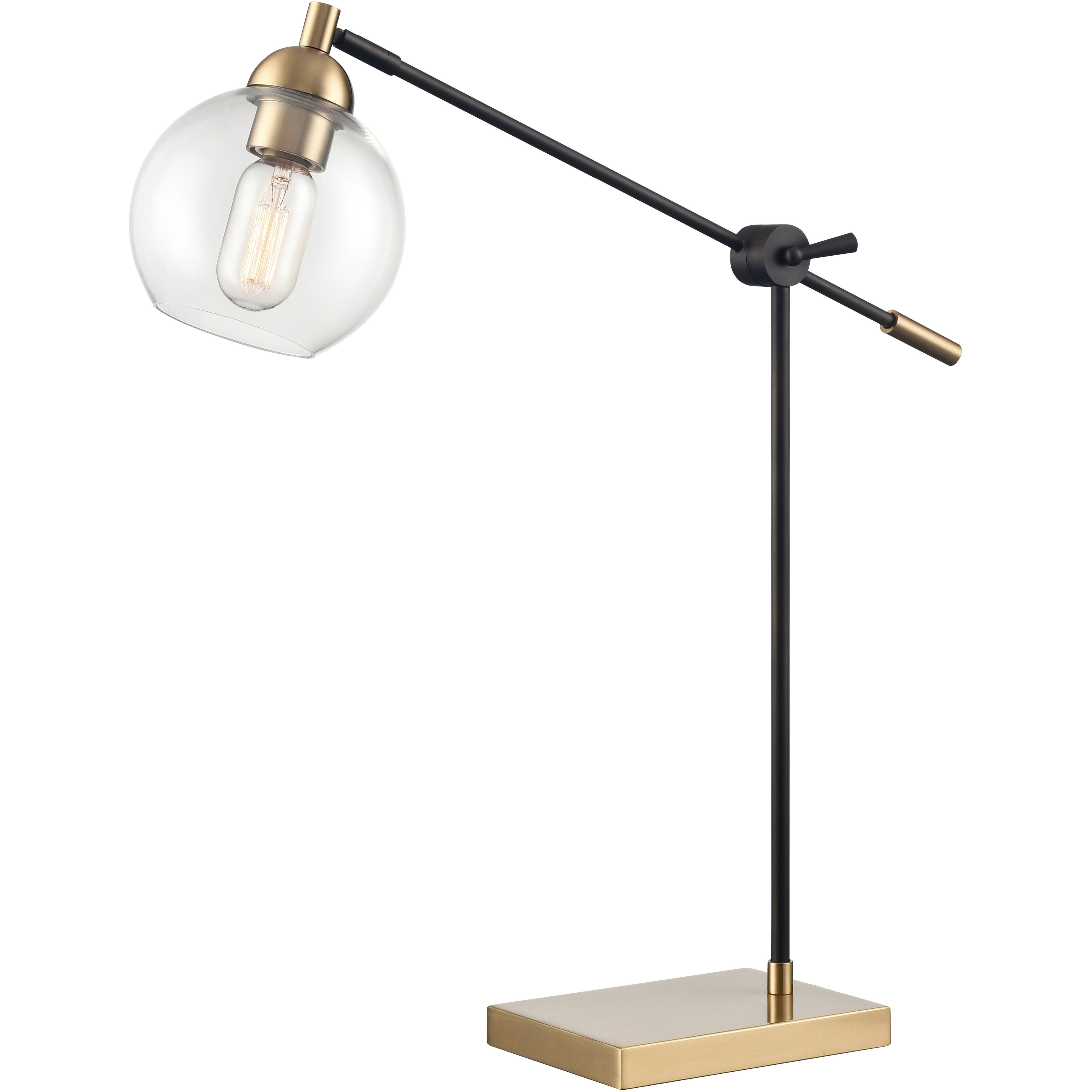 Boudreaux 20 inch 60 watt Aged Brass Table Lamp Portable Light