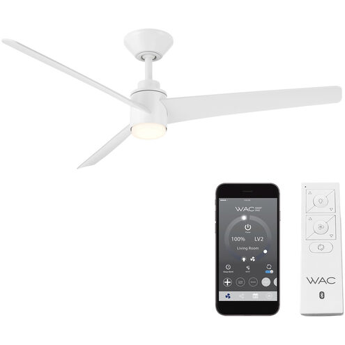 Novelle 52 inch Matte White Downrod Ceiling Fan
