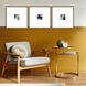 Abstract Collection Antique Gold Wood With Embossed Weave Pattern Framed Art
