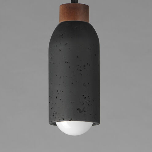 Pompeii 1 Light 4.75 inch Lava and Black Single Pendant Ceiling Light