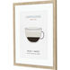 Cappuccino / Cold Brew / Flat White / Mocha Beige and Blue and Brown and Black Framed Art, Propac