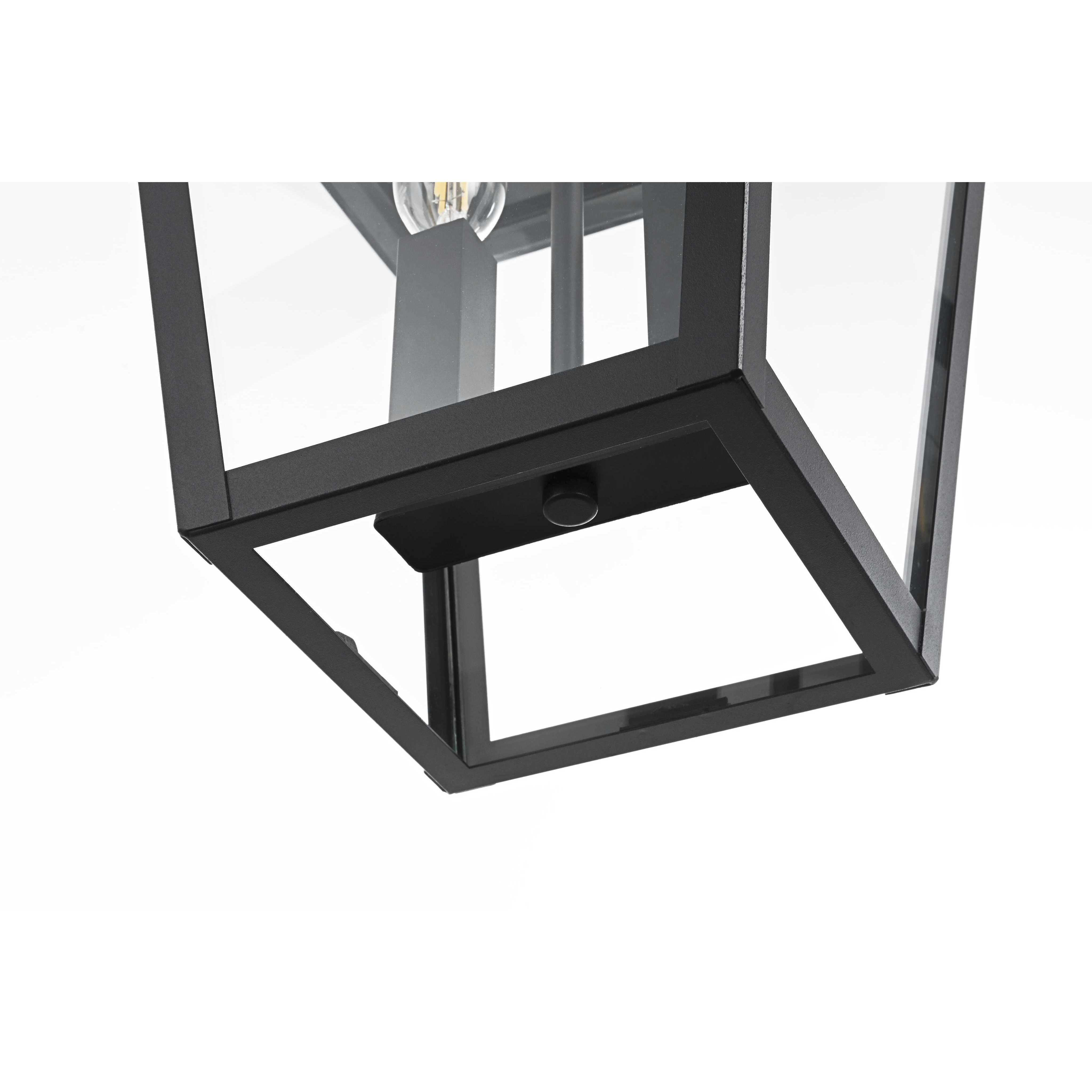 Frankford 2 Light 10 inch Black Outdoor Pendant