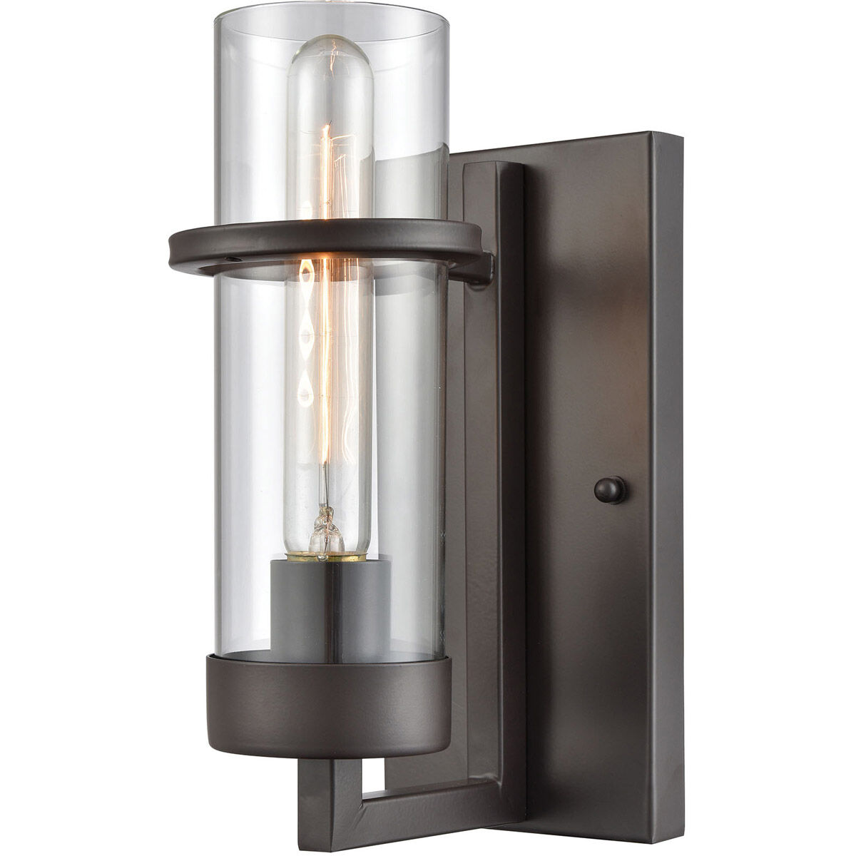 Oil rubbed bronze sconce shop light