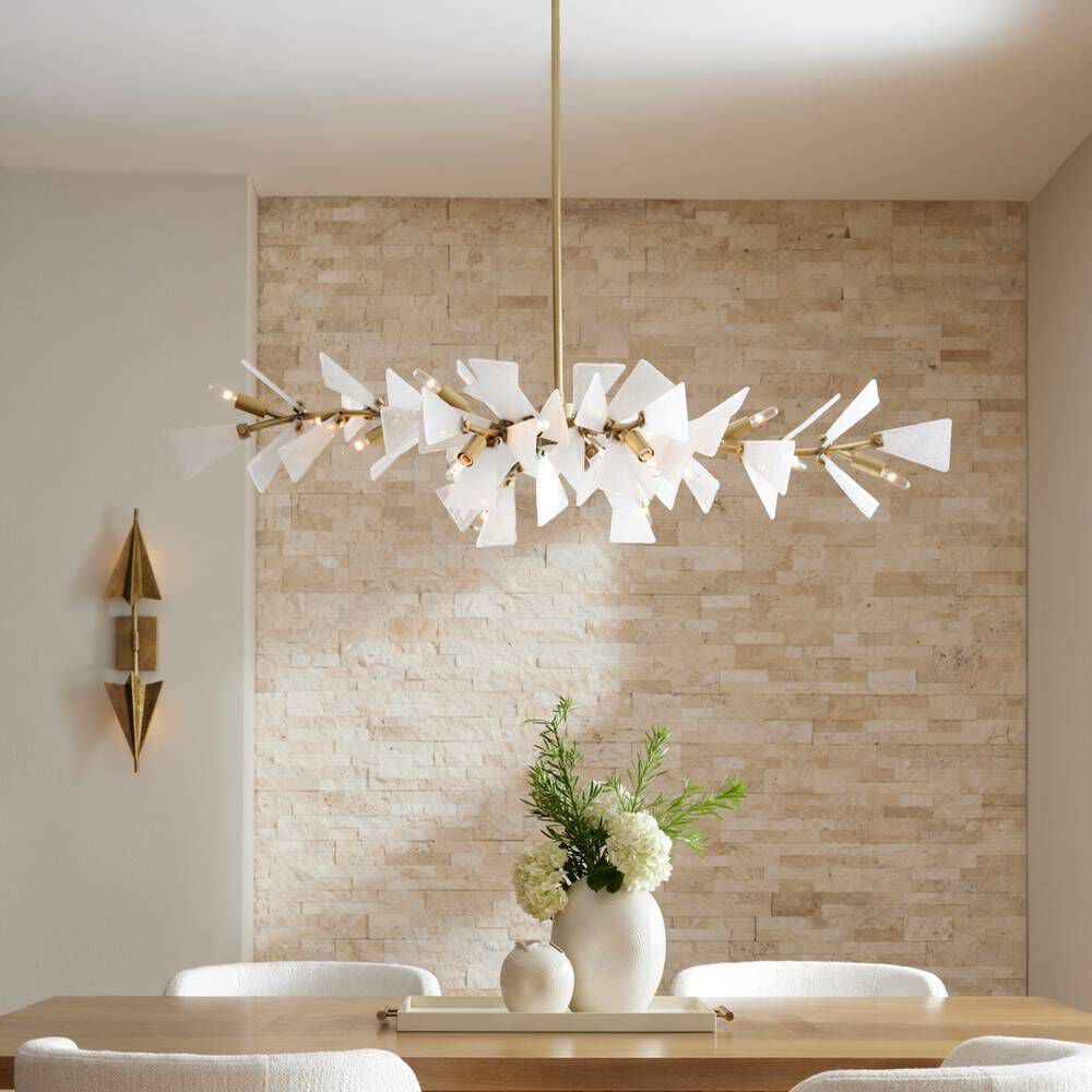 Delmar 12 Light 58 inch Clear Seedy Chandelier Ceiling Light