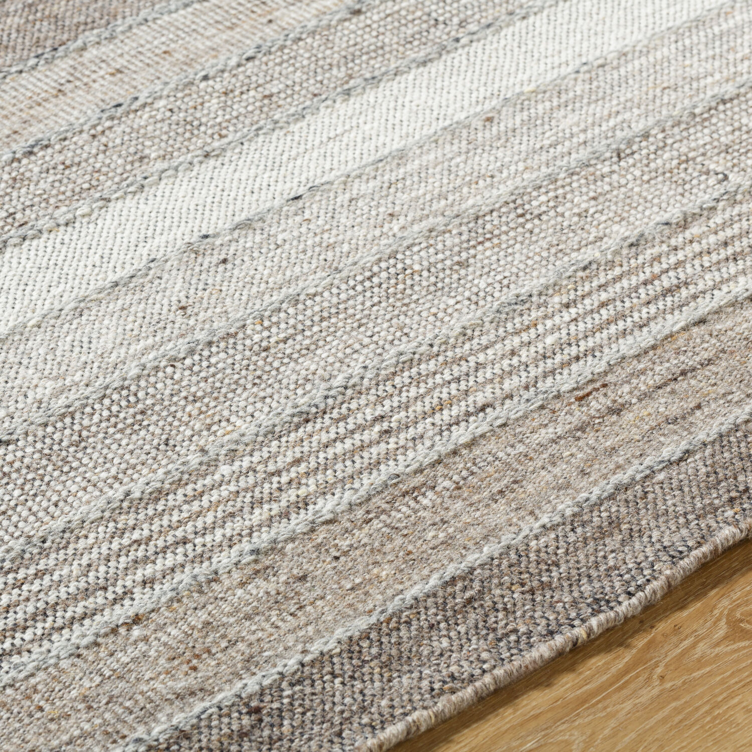 Celtic 36 X 24 inch Warm Grey / Sage / Grey / Prairie Dust / Light Silver Handmade Rug in 2 x 3