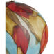 Vivid 29.5 inch 150 watt Beige and Red and Blue and Orange and Clear Table Lamp Portable Light