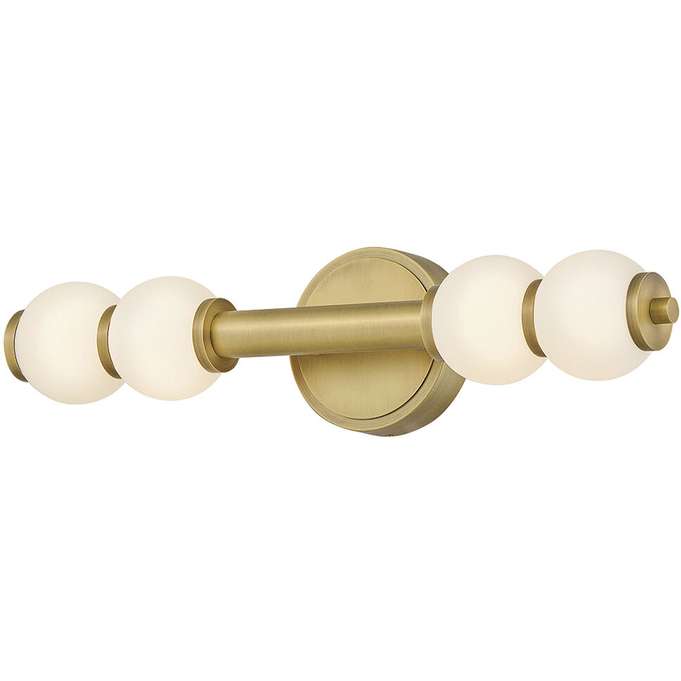 Lisa McDennon Trigo LED 6 inch Lacquered Brass Sconce Wall Light