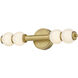 Lisa McDennon Trigo LED 6 inch Lacquered Brass Sconce Wall Light