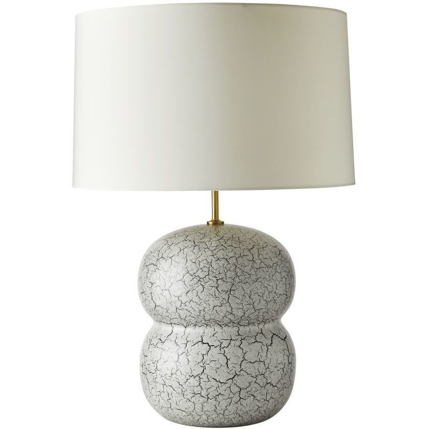 Egret 150 watt Platinum Crackle Table Lamp Portable Light