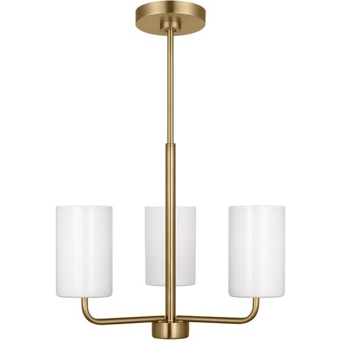 Rhett 3 Light 18 inch Satin Bronze Chandelier Ceiling Light