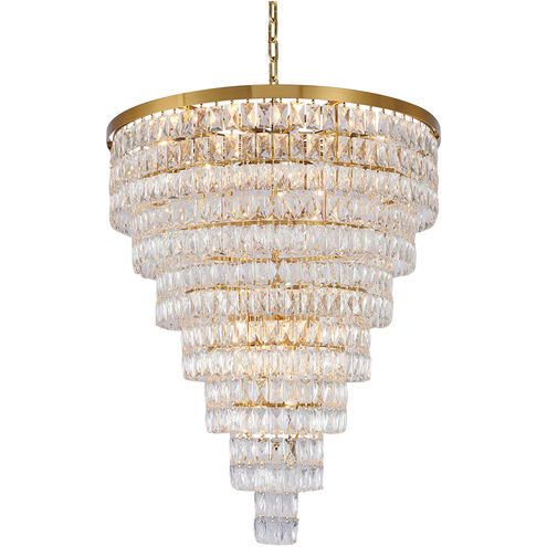 Canada 27 Light 32 inch Gold Chandelier Ceiling Light