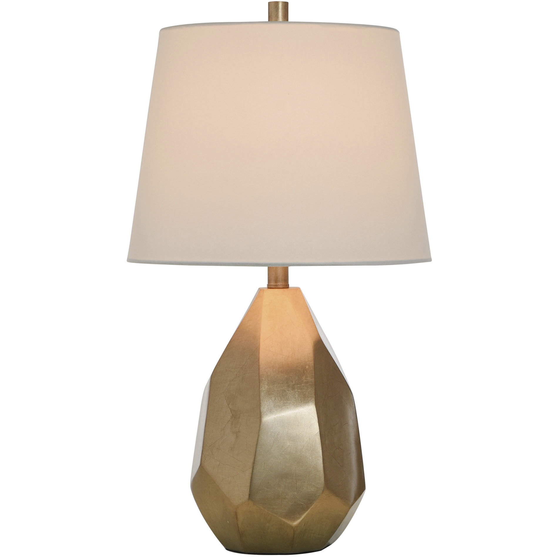Signature 25 inch 100 watt Gold Table Lamp Portable Light