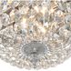 Waltham 2 Light 10 inch Polished Chrome Flush Ceiling Light in Clear Italian