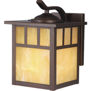 Mission LED 9.5 inch Burnished Bronze Outdoor Wall