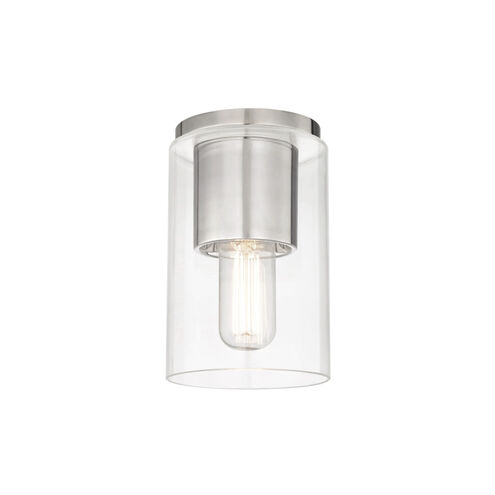 Lula 1 Light 5.25 inch Polished Nickel Flush Mount Ceiling Light