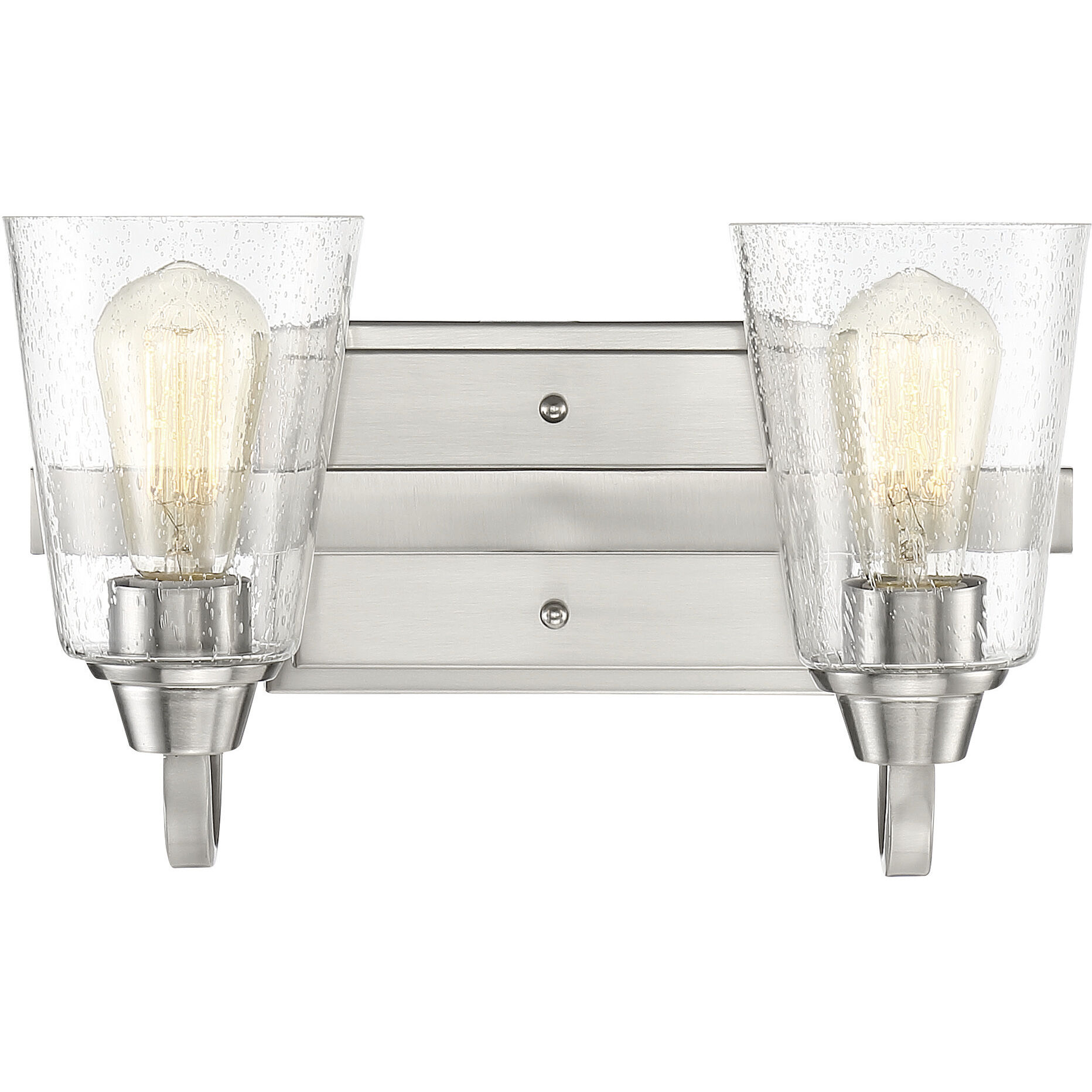 Neighborhood Grace 2 Light 14 inch Brushed Polished Nickel Vanity Light Wall Light, Neighborhood Collection