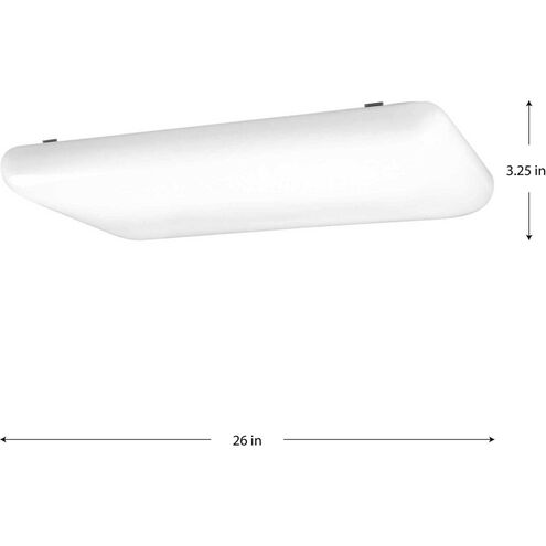 Linear Cloud LED 10 inch White Linear Flush Mount Ceiling Light