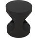 Eclipse 26 X 22 inch Matte Black Side Table, Round