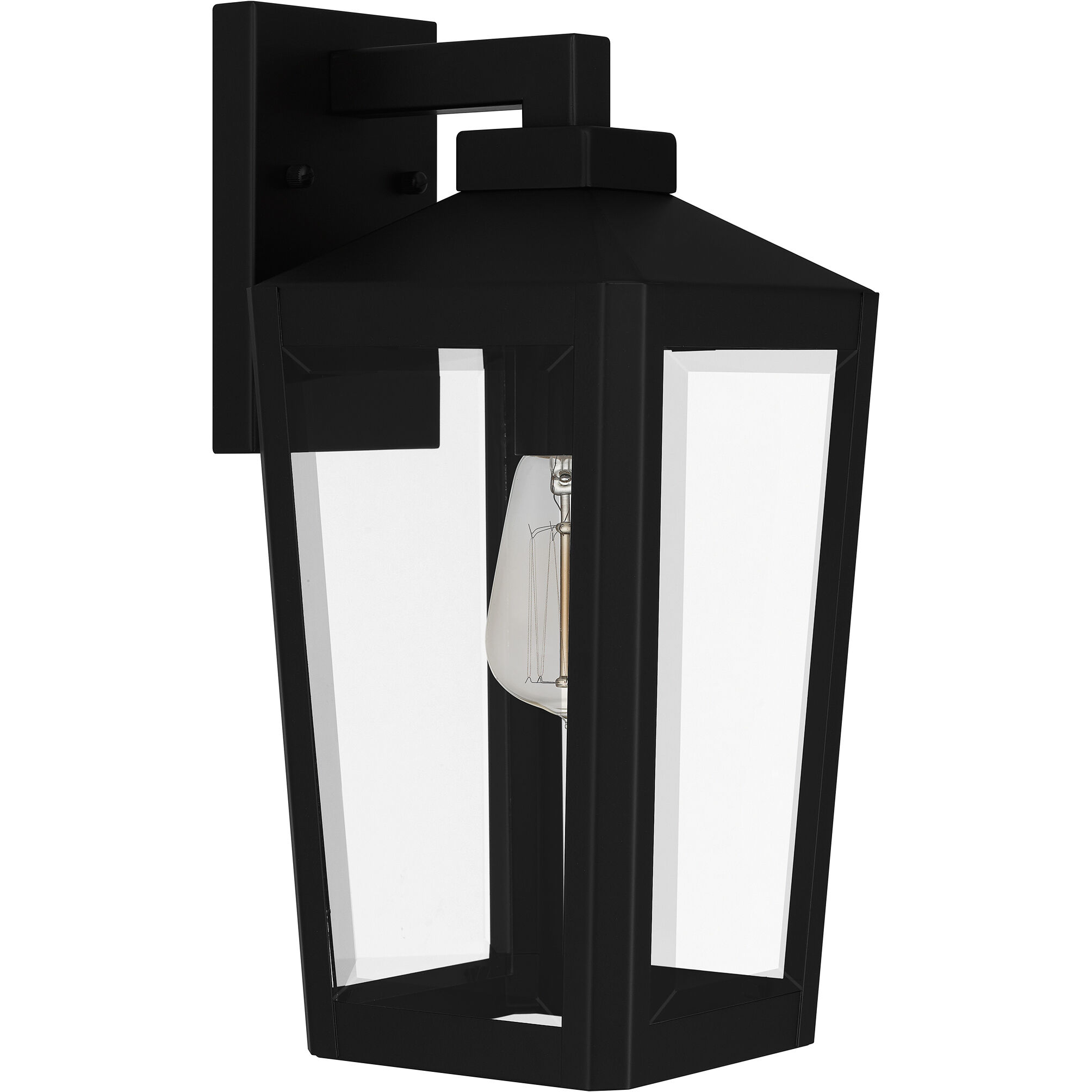 Blomfield 1 Light 16 inch Matte Black Outdoor Wall Lantern