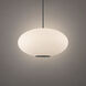 Illusion 1 Light 22.13 inch Black Pendant Ceiling Light in 3500K