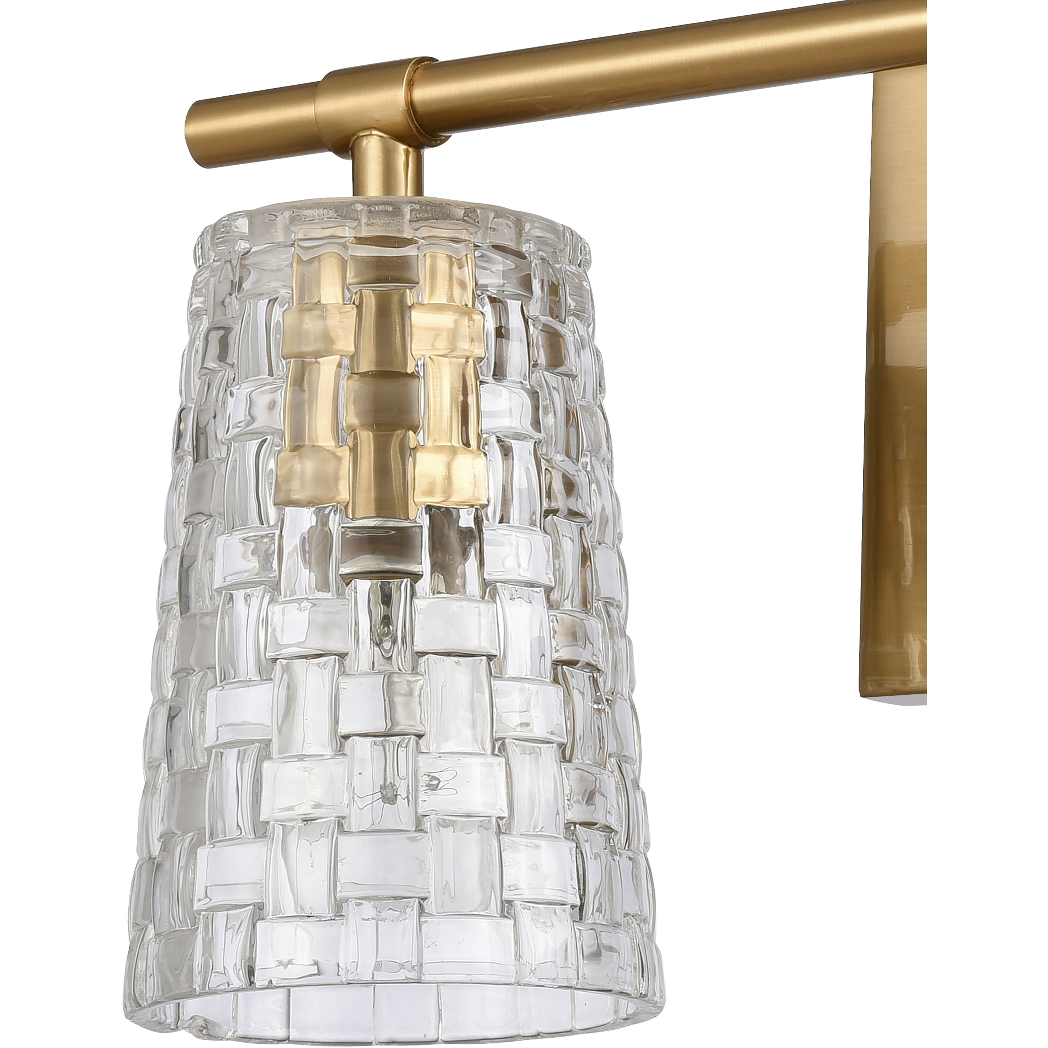 Lightweave Vanity Light Wall Light in Satin Brass