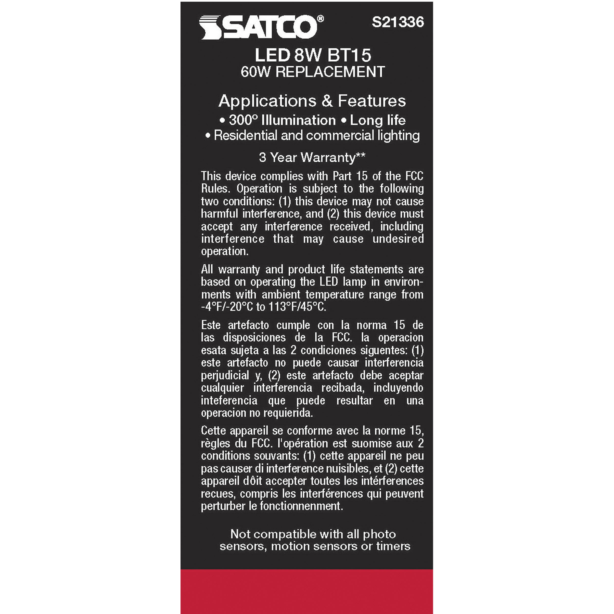 Lumos LED Medium Medium 8.00 watt 5000K LED Filament