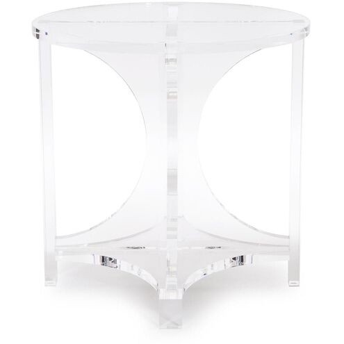 Kalare 20 X 20 inch Clear Side Table