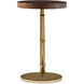 Kesden 21.75 X 14 inch Pyramid Brown Accent Table