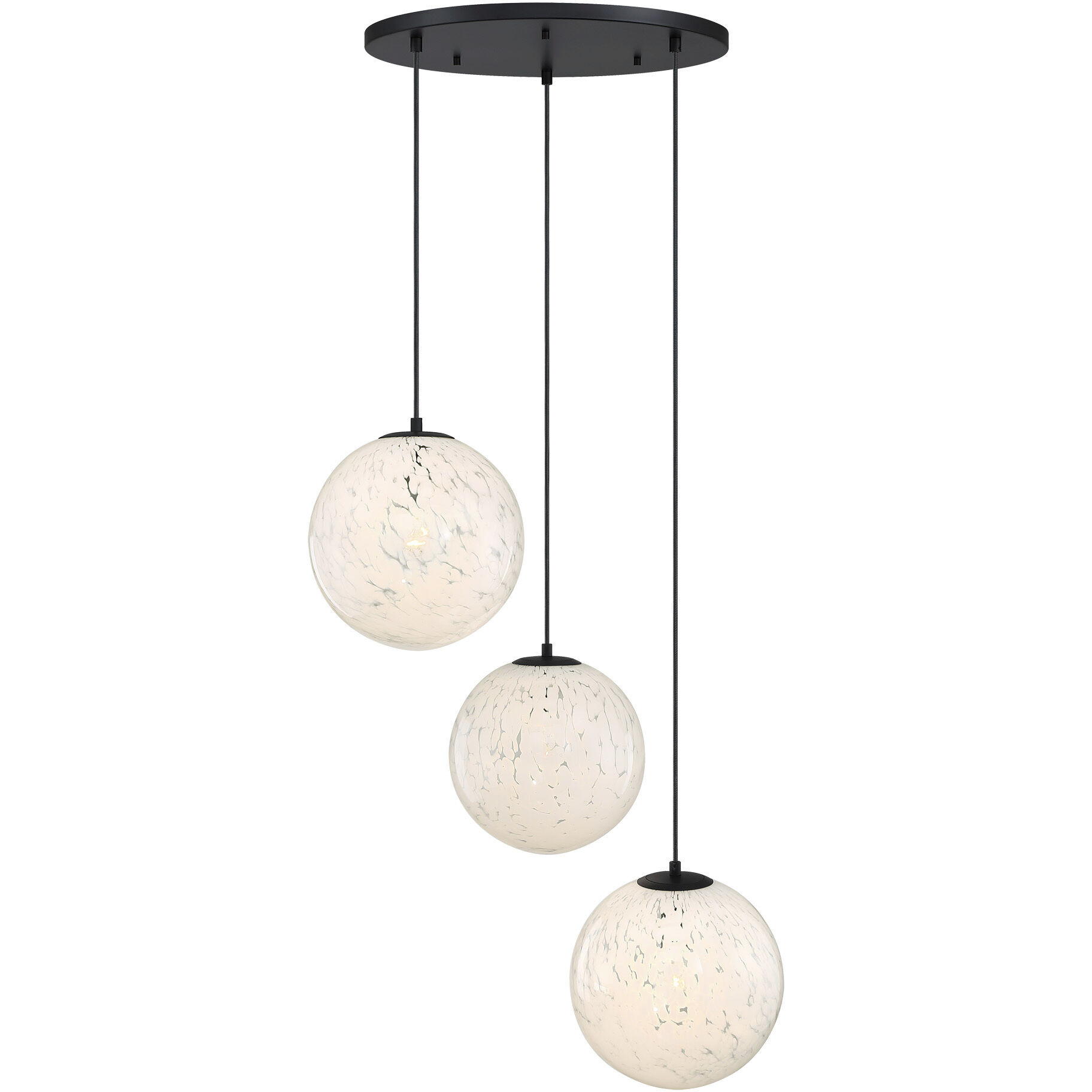 Circo LED 28 inch Matte Black Chandelier Ceiling Light