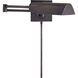 Studio 25 inch 60.00 watt Bronze Swing Arm Wall Light