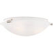 Oasis 3 Light 17 inch Brushed Nickel Semi-Flush Mount Ceiling Light