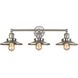 English Pub Vanity Light Wall Light in Brushed Nickel, Satin Nickel