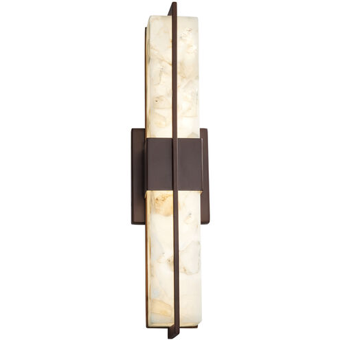 Alabaster Rocks LED 20 inch Dark Bronze Linear Wall/Bath Wall Light
