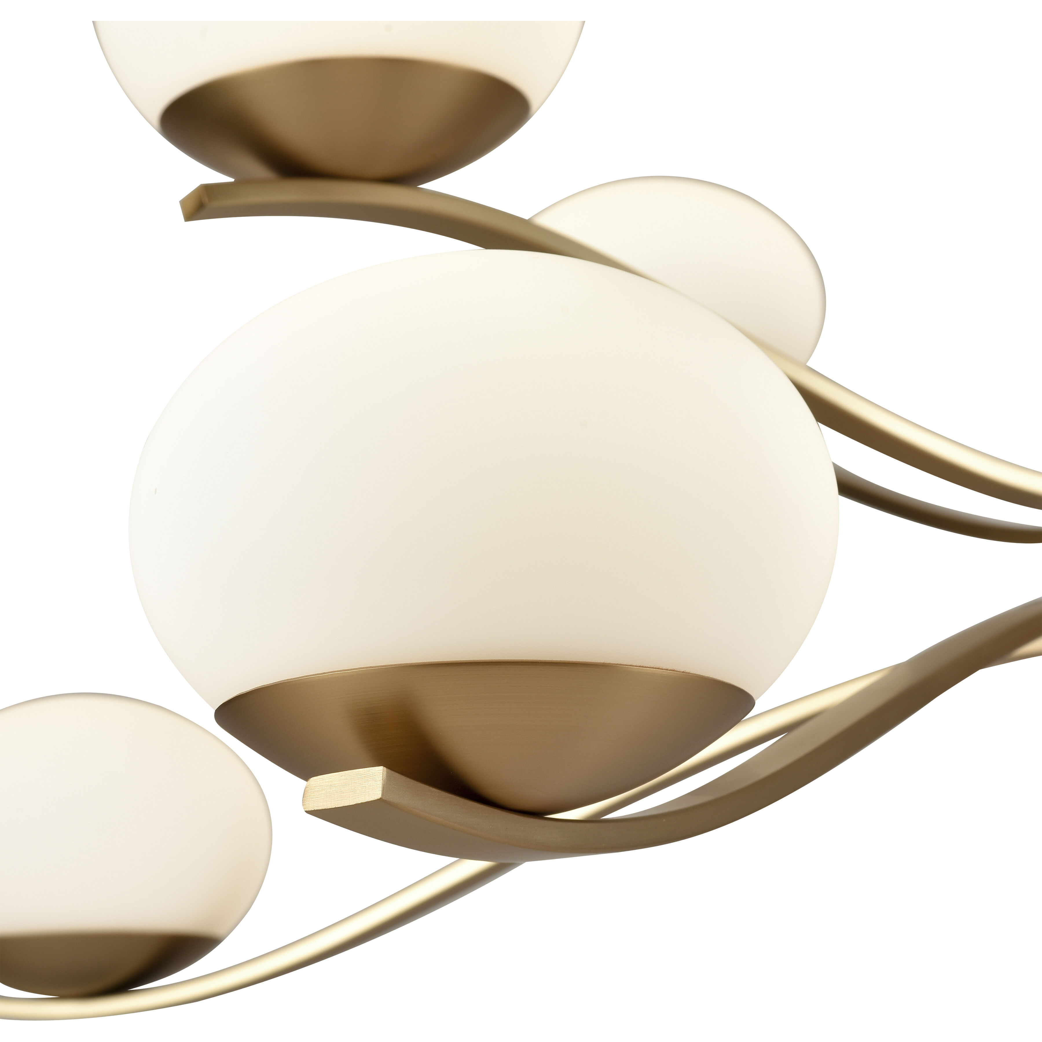 Wallace LED 39 inch Brushed Gold Chandelier Ceiling Light