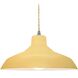 Radiance 1 Light 15.5 inch Muted Yellow and Brushed Nickel Pendant Ceiling Light